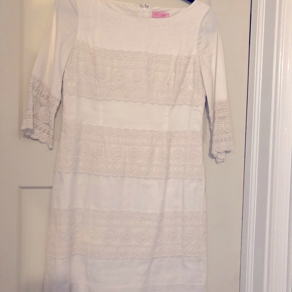 Lilly Pulitzer white lace dress